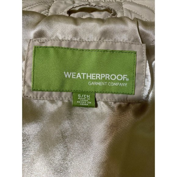 WEATHERPROOF GARMENT COMPANY Quilted Jacket Women Size Small Ivory - Picture 9 of 10